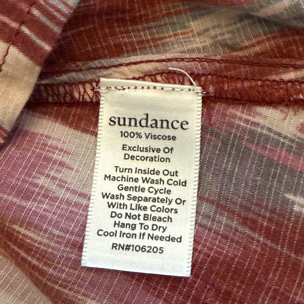Sundance Distant Travels Boho Peasant Blouse XS Multico Embroidery Tassel Aztec - Picture 8 of 10
